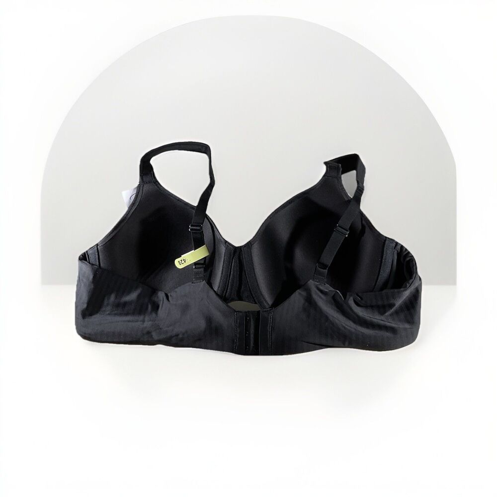 New Playtex Secrets Bra Perfectly Smooth UW Black US4747 Size 42B Striped Nice - Picture 6 of 8